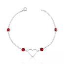 PULSEIRA CORAÇÃO FIO E QUATRO ZIRCONIAS